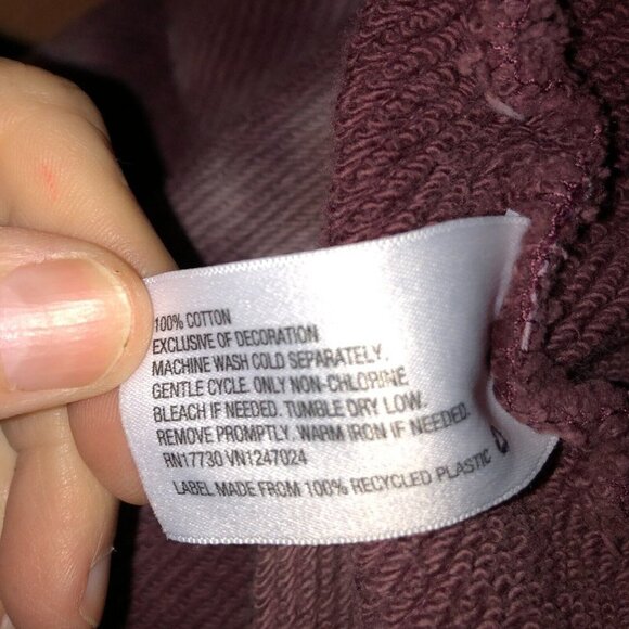 Joy Lab Womens Size XS Purple Tie Dye Open Front Pockets French Terry Cardigan - Picture 10 of 10